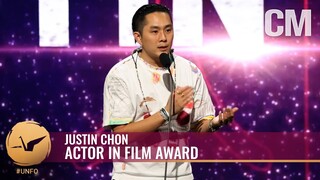 Justin Chon Wins Actor in Film Award (LIVE From the 19th Unforgettable Gala)
