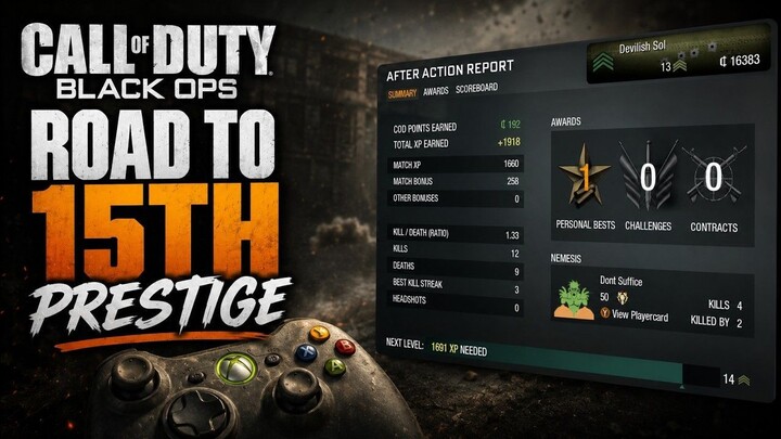 [XBOX]Call of Duty Black Ops- Road to 15th Prestige S1： Episode 5[No Commentary]