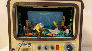 Love it, this retro TV can be used as an aquarium and can also be used to watch TV!