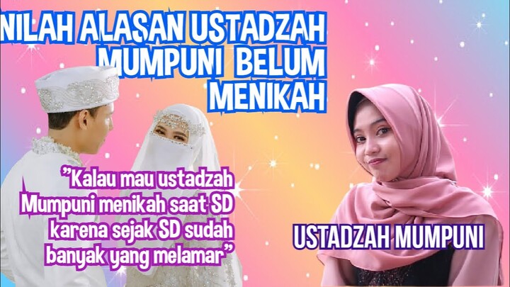 LUCU..USTADZAH MUMPUNI SEJAK SD SUDAH BANYAK YANG MELAMAR