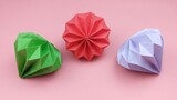 Teach you how to fold beautiful big diamonds, girls’ favorite, DIY origami tutorial