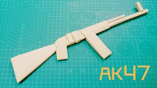 สอนพับกระดาษปืน AK47 ง่ายและเหมือนจริงมาก ระวัง! มีแล้วจะวางไม่ลง