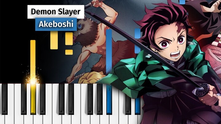 Demon Slayer: Kimetsu no Yaiba Season 2 OP - "Akeboshi" by LiSA - Piano Tutorial / Piano Cover