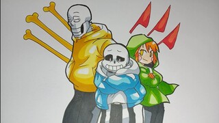 How To Draw Bad Time Trio undertale AU Cách vẽ Sans Siêu Đẹp