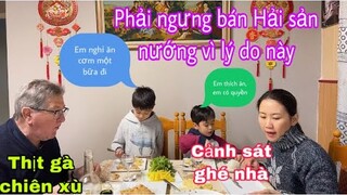 Thịt gà chiên xù/không bán cá Hải sản nướng nữa vì lý do này/món ngon mỗi ngày/Cuộc sống pháp/