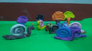 Snail Claymation - Animation usng Clay