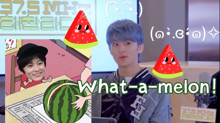 Mark: Gì cơ！？Anh Tae-yong trồng dưa hấu à？！！