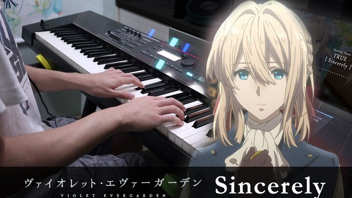 [Halcyon Piano] "Violet Evergarden" OP "TRUE / Sincerely" piano cover