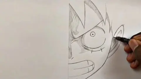 How To Draw Luffy Vs Zoro Anime Sketch Bstation