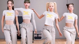 AI virtual girl group [MAVE]'s first What's My Name dance practice room!