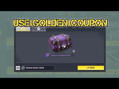 Open 10 Crates Use Golden Coupon