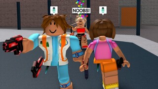 DORA and DIEGO DESTROY Toxic TEAMERS..(Murder Mystery 2)