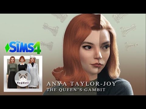 SIMS 4 | CAS |  The Queen's Gambit ♟👩‍🦰 Satisfying build + CC links