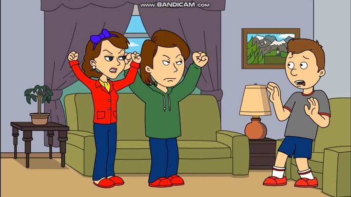 Classic Caillou Grows A Hair Grounded