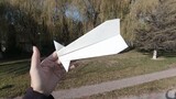 Failed to maneuver, squid paper airplane