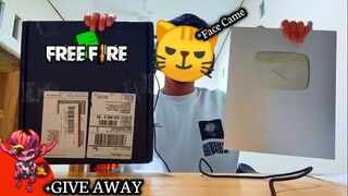 UNBOXING SILVER PLAY BUTTON FREE FIRE + GIVEAWAY