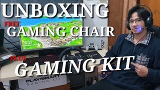 Unboxing Gaming chair + Gaming kit/FREE from Esselunga supermarket