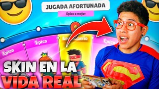 MI SKIN DE STUMBLE GUYS EN LA VIDA REAL 😱 *ABRO x100 RULETAS*