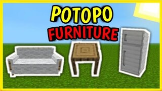 POTOPO FURNITURE | Addons In Minecraft P.E. | Bedrock | 1.16.10 | MCPE Addons