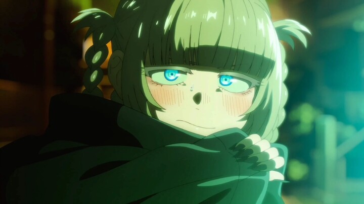 She is shy~