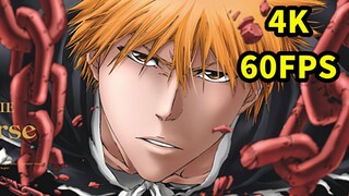 [Ultimate 4K 60 frame] Koleksi Getsuga Tenchou super tampan dari BLEACH Kurosaki Ichigo! Rasakan tek