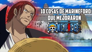😨 ¡10 COSAS de MARINEFORD que MEJORARON One Piece! 🌊 (O no) - Luffy No Mi (Reacción)
