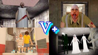 V+ Escape Endings #2 | Granny😈Mr. Meat😈House Of Slendrina😈Ice Scream 2