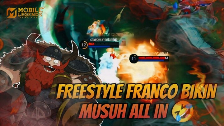 YAKIN MAU KABUR DARI FRANCO ?? PANIC KAU DECK 🤣 | MLBB | FRANCO EXE