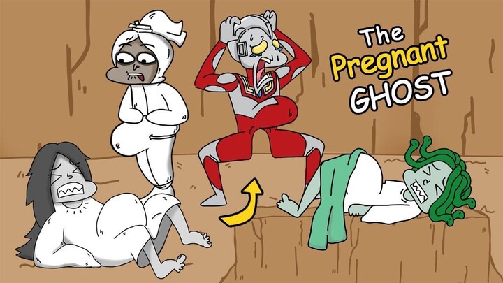 The Ghost Pregnancy  Funny Pregnant Cartoons  Cartoon Acing  Pregnant Ghost