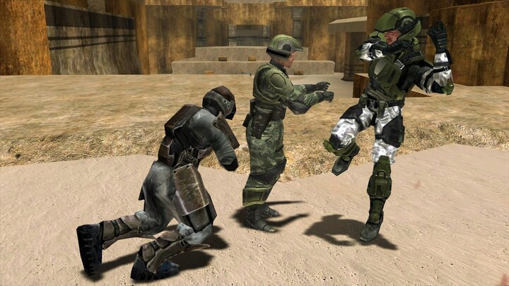 Melee Only! Halo 1 Marines VS. Halo 2 Marines VS. Halo 3 Marines