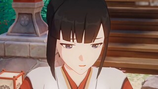 Genshin Impact character demo but when it comes to "of", cut off one
