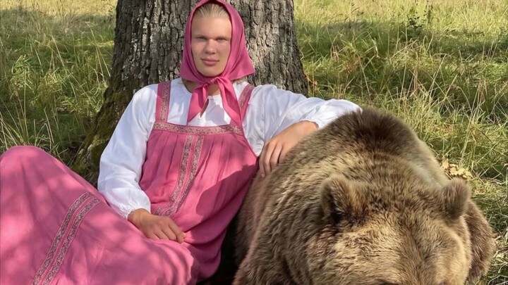 Holland with bear?, what is that?, he is Masha and the bear