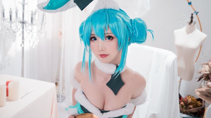 "Cosplay Treasure Beauty" Mie Peri Hatsune Bunny siap melayani Anda!