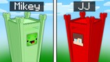 Mikey Tower vs JJ Tower Survival Battle Challenge in Minecraft Challenge (Maizen Mizen Mazien)