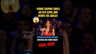 Young filipino sings an old song and wows the judges😱
