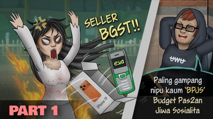 Seller Online Penipu 1 - Tukar iPhone Kunti jadi Esia Hidayah #HORORKOMEDI  Kart
