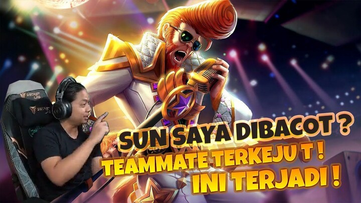 SUN SAYA DIBACOT  TEAMMATE TERKEJUT INI YANG TERJADI ! TRIO BUNNY & RUBA ! COMETOPAPA MLBB