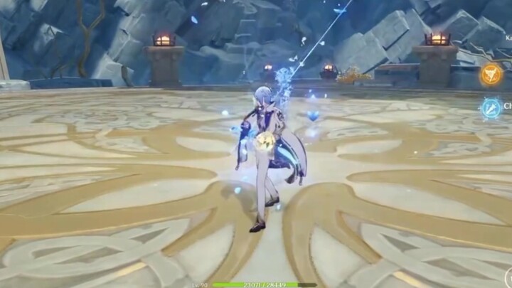 Lingren + Yun Jin + Chongyun's ultimate attack speed and Lingren + Linghua's permafrost