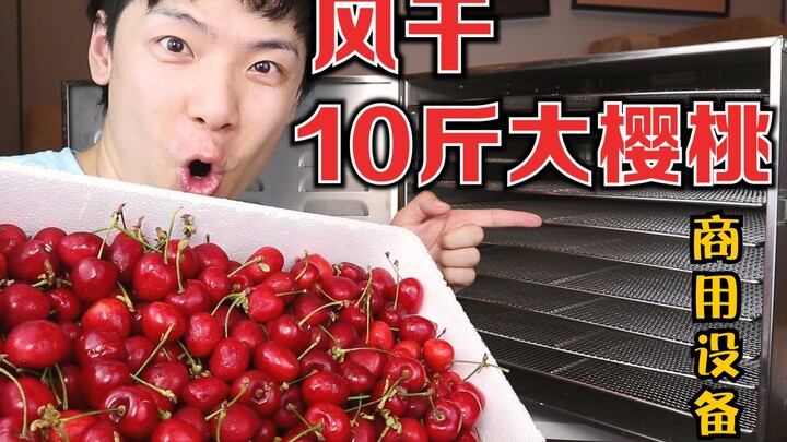 Diperlukan waktu 3 hari untuk memasukkan 10 kilogram ceri ke dalam pengering udara komersial, hanya 