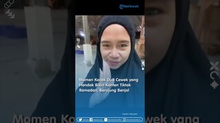 Momen Kocak Dua Cewek yang Hendak Bikin Konten Tiktok Ramadan, Berujung Benjol