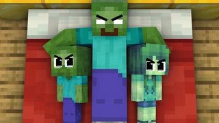 Monster School Baby Zombie แข็งแกร่งขึ้นเพราะ Baby Sister - Sad Story - Minecraft Animation