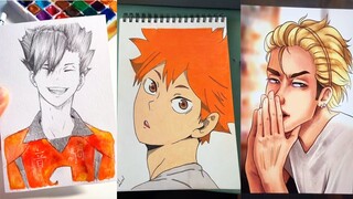 ハイキューイラスト haikyuu painting#100