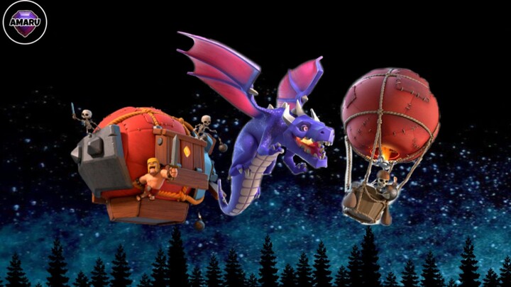 Gameplay Dragon Blimp Townhall 11🔥🔥🔥