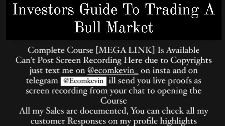 Scott Phillips – Lazy Investors Guide To Trading A Bull Market course is available at low cost DM me