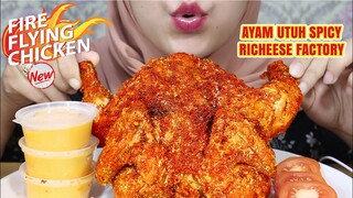 VIRAL DI TIKTOK! ASMR AYAM UTUH PEDAS RICHEESE FACTORY | FIRE FLYING CHICKEN | ASMR INDONESIA