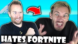 Reacting to PewDiePie Hating on Naruto in Fortnite!