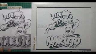 NARUTO ON PAPER CUTTING ART