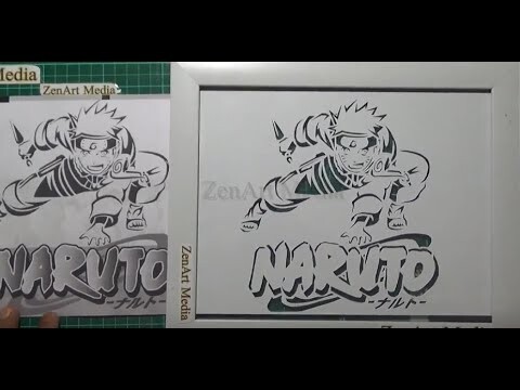 NARUTO ON PAPER CUTTING ART