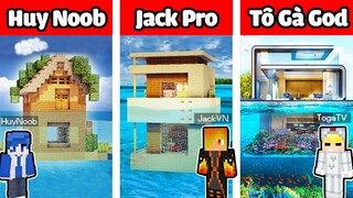 TÔ GÀ THỬ THÁCH 24H XÂY NHÀ AN TOÀN DƯỚI BIỂN TRONG MINECRAFT*TÔ GÀ XÂY NHÀ TRÊN MẶT NƯỚC SIÊU ĐẸP