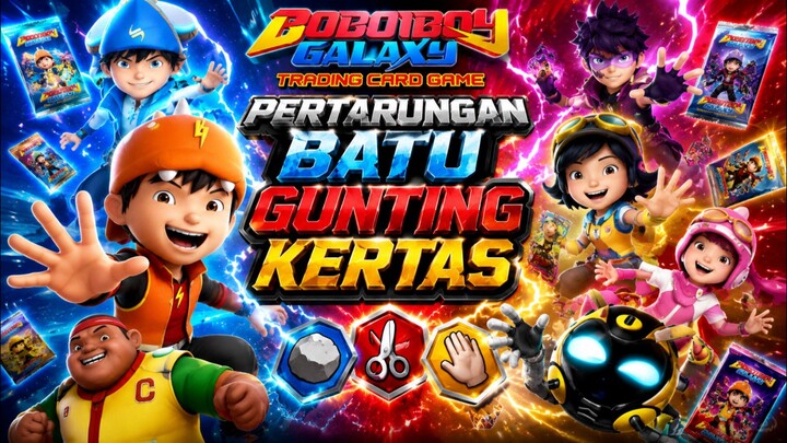 Pertarungan BoBoiBoy - Game Card Batu Gunting Kertas